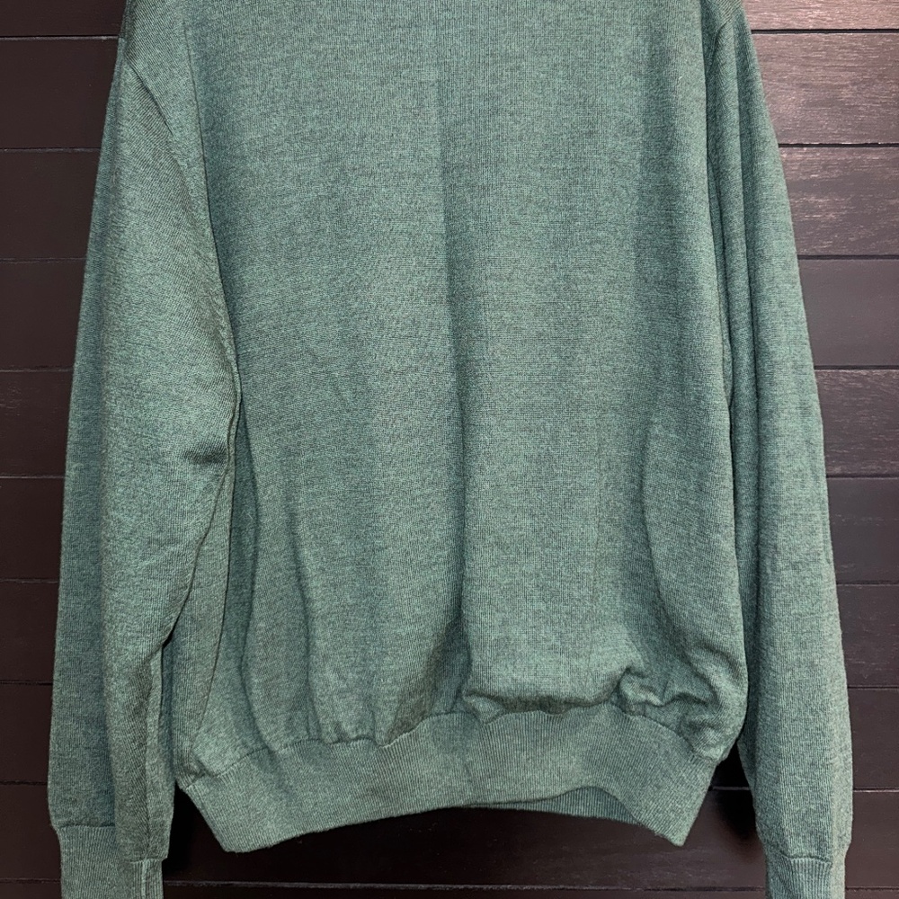 Turtleson Pinehurst Green Quarter-Zip Sweater Xxl - image 4